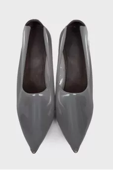 Gray silicone shoes