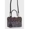 Plastic bag with glitter