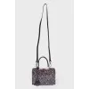 Plastic bag with glitter