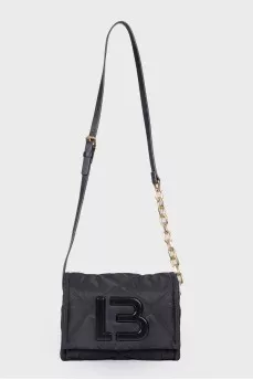 Textile black bag with a strap