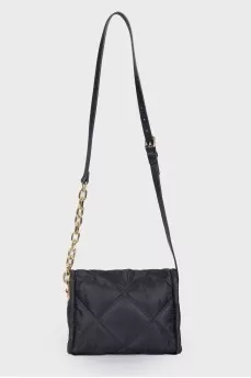 Textile black bag with a strap