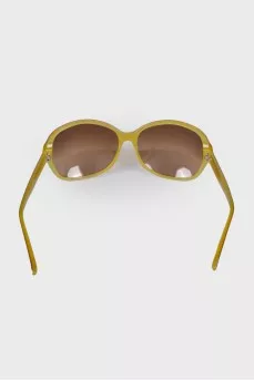 Green frame sunglasses