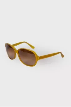 Green frame sunglasses