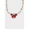 Necklace Gripoix A15 S Butterfly Faux Pearl Summer 2015