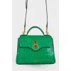 Bag in crocodile-effect leather