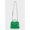 Bag in crocodile-effect leather