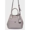 Gray trapezoid bag