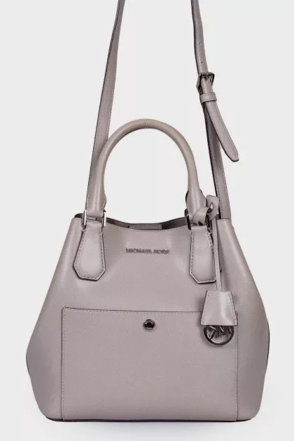 Gray trapezoid bag