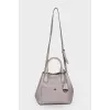 Gray trapezoid bag