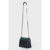 Bag with colored metal rhinestones