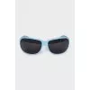 Blue frame sunglasses