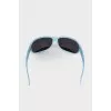 Blue frame sunglasses