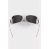 White frame sunglasses