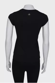 T-shirt with skull appliqué