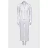 White suit with lace