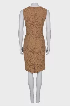 Light brown lace dress
