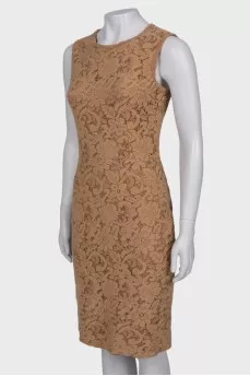 Light brown lace dress