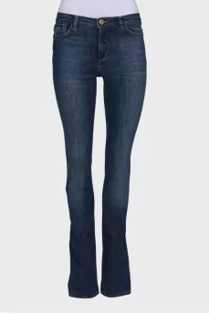 Jeans with golden back pocket