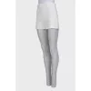 White quilted shorts
