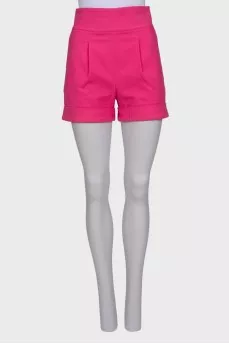 High rise pink shorts