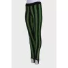Striped leggings with stirrups
