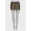Leopard print skirt