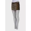 Leopard print skirt