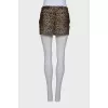 Leopard print skirt