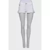 White shorts with lace