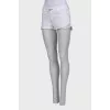 White shorts with lace