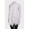 Wrap lace blouse