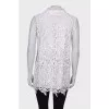 Wrap lace blouse