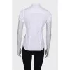 Blouse with ruffles on the chest