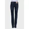 Blue jeans with embroidery