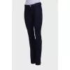 Blue jeans with gold hardware
