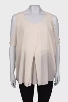 Loose silk blouse