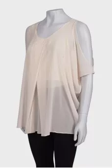 Loose silk blouse
