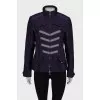 Purple zipper windbreaker