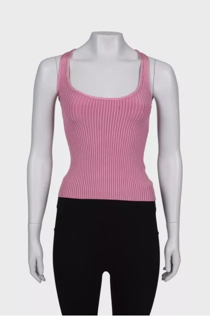 Pink viscose top