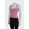 Pink viscose top