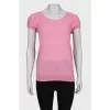 Wool pink T-shirt