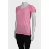 Wool pink T-shirt