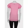 Wool pink T-shirt