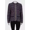 Zipped tweed jacket