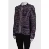 Zipped tweed jacket
