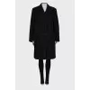 Cashmere black coat