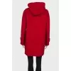 Wool coat with toggles