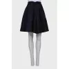 Black skirt in floral print