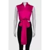 Pink Tie Blouse