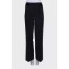 Wool navy trousers